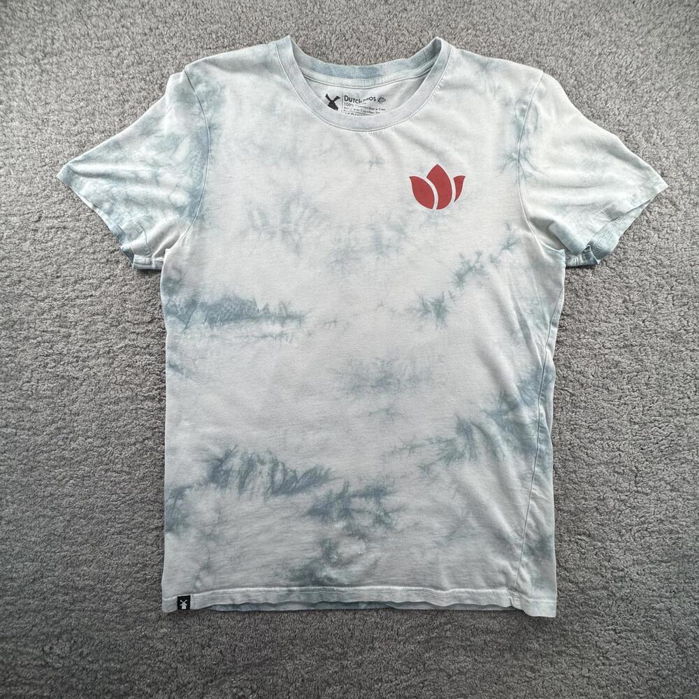 Dutch Bros Coffee Women's Tie-Dye T-Shirt with‎ Red Logo Size Medium SEE PICS